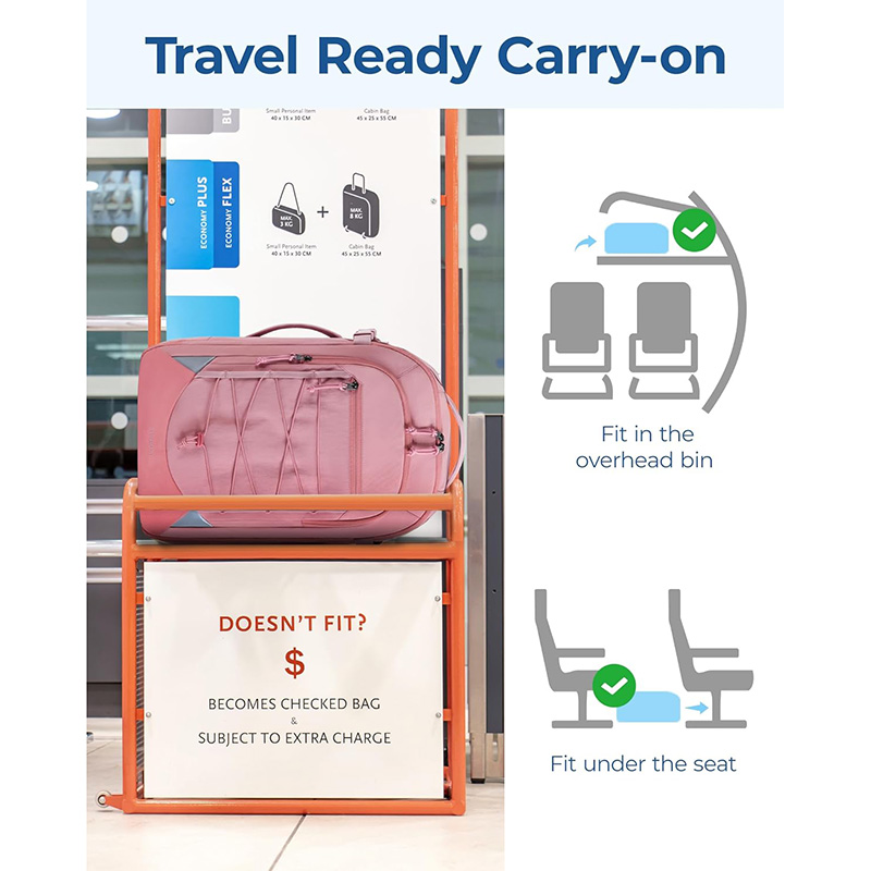 Flight Backpack Travel Bag with Shoe Compartment – The Ultimate Carry- On Backpack for Travel & Daily Use