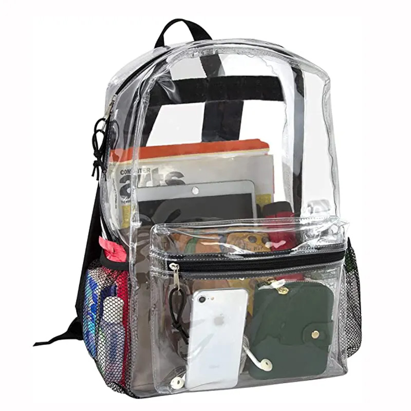 Transparent shoulder bag
