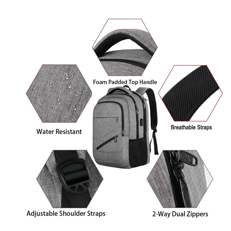 Backpack with USB Charging Port