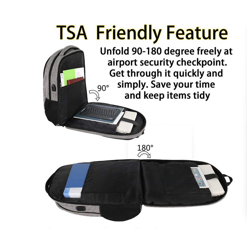 Durable Travel Laptop Backpack with USB Charging Port