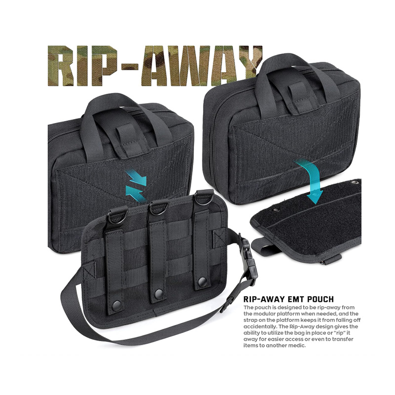 Portable outdoor injury care bag