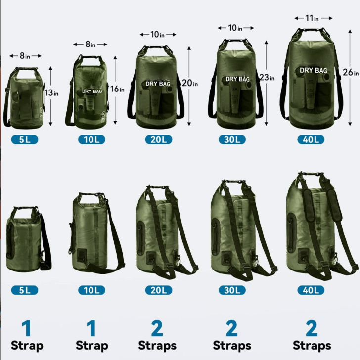 outdoor dry backpack dry bag for outdoor